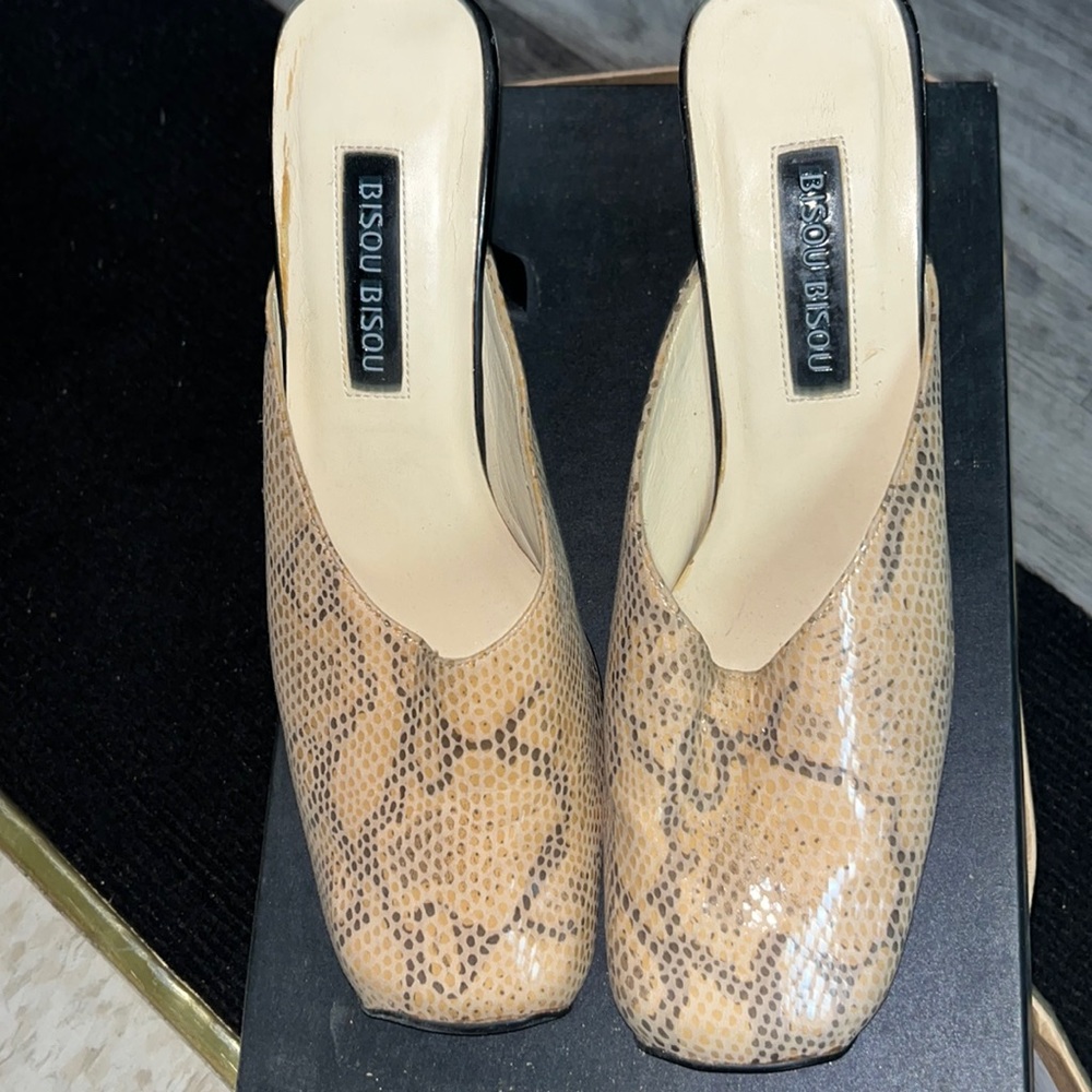 Snake skin heels